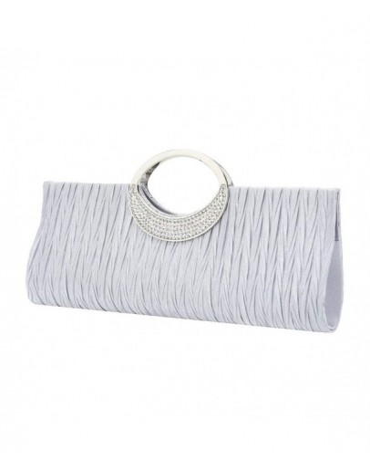 Evening Purse Clutch Bag With Moon Handle Rhinestone Wedding Purses