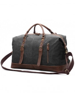 Oversized Leather Overnight Shoulder