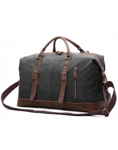 Oversized Leather Overnight Shoulder