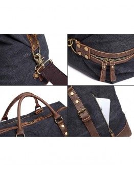 Oversized Leather Overnight Shoulder