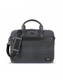 Bryce Waxed Canvas Slim Brief- Plaid