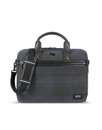 Bryce Waxed Canvas Slim Brief- Plaid