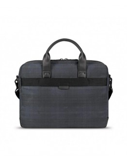 Bryce Waxed Canvas Slim Brief- Plaid