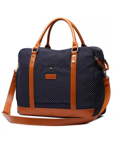 Cute Lady Women Canvas Travel Bag Weekender Overnight Bag