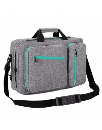 Backpack Shoulder Knapsack Grey Green