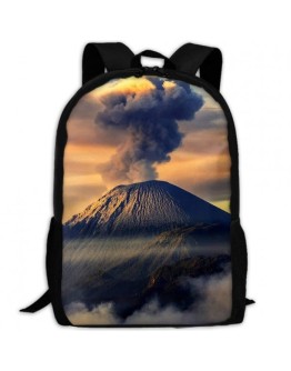 3D Active Volcano Unisex Backpack Lightweight Laptop Bags