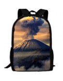 3D Active Volcano Unisex Backpack Lightweight Laptop Bags