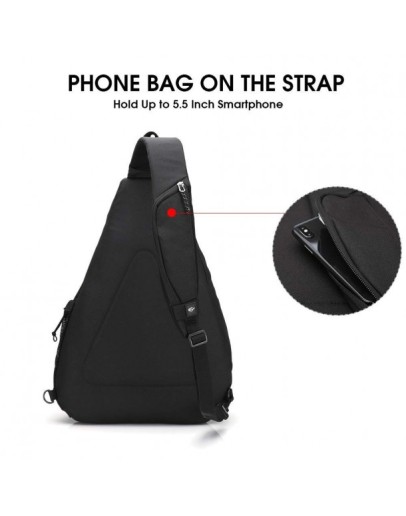 Sling Backpack Canvas Chest Shoulder Bag